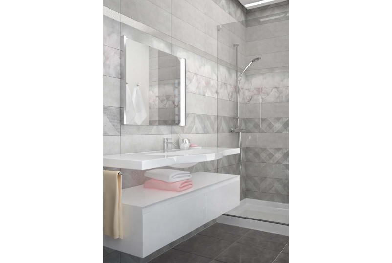 Уралкерамика Бэль 40х60см декор-панно настенный из 2 шт цветы