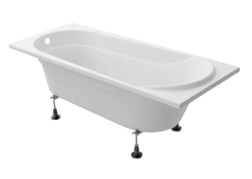 Vento Italy Aqua LA Ванна акриловая прямоугольная 150*75*48,1 см без каркаса и панели, белая AQUA 150