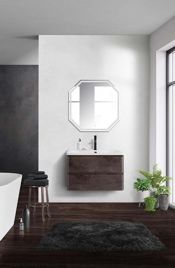 BelBagno Albano 90 см тумба с раковиной ALBANO-900-2C-SO-RNG подвесная