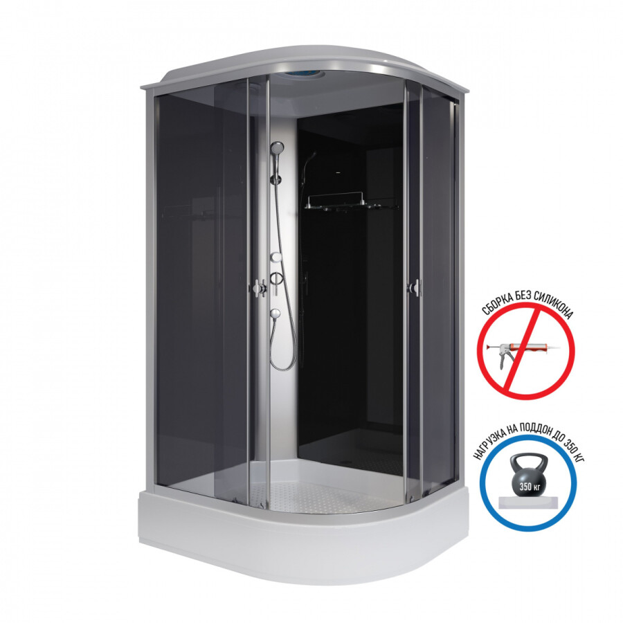 Niagara Eco Душевая кабина 120x80 Левая Тропический душ E120/80/26L/TN