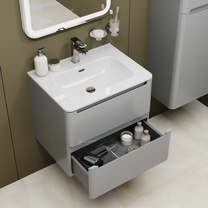 Iddis Edifice тумба 60 см с раковиной светло-серый EDI60L0i95K