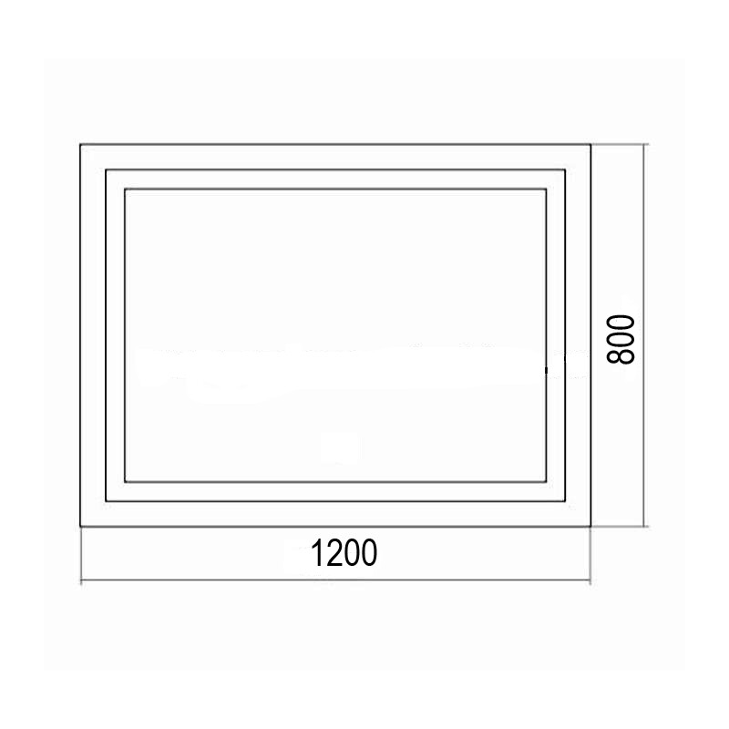 Azario Ливия зеркало 120х80 c подсветкой и диммером, датчик на движение LED-00002270