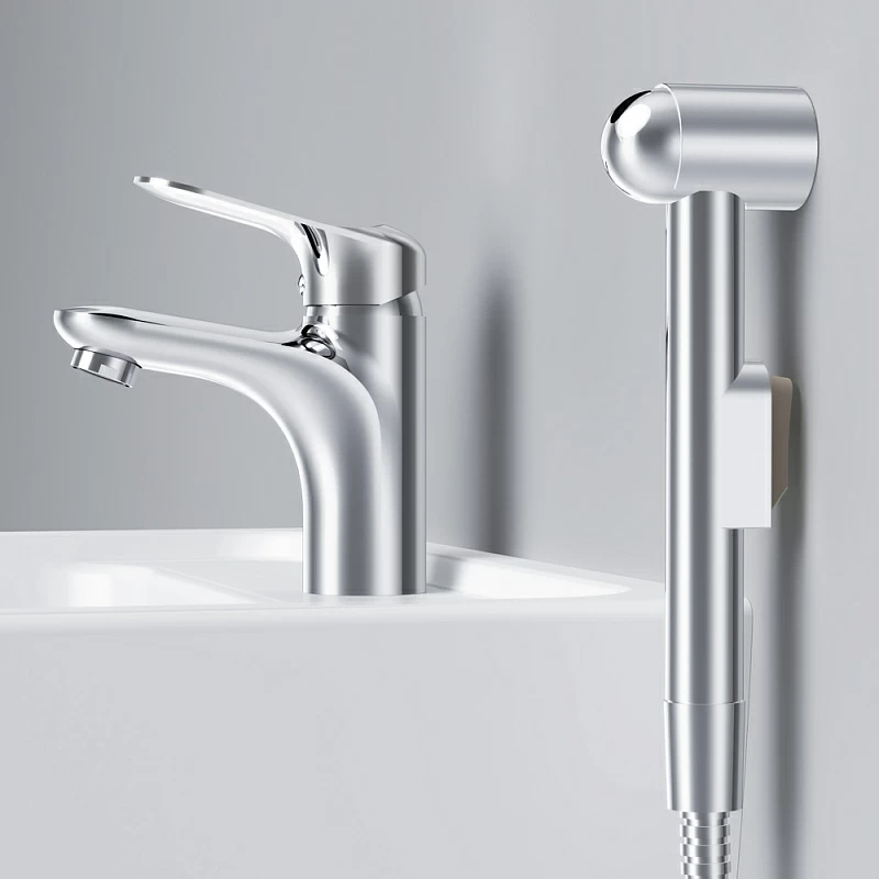 Am.Pm Sunny смеситель для раковины с гигиеническим душем F85C03000