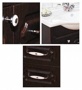 Misty Александра 75 тумба с раковиной П-Але01075-052 напольная