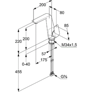 Kludi Ameo смеситель для раковины 410240575