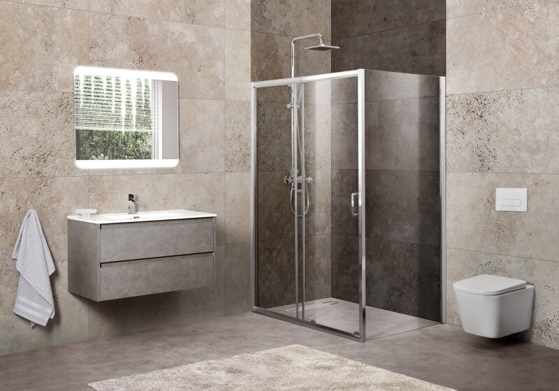 BelBagno UNIQUE-AH-1 душевое ограждение 100/115*100*190