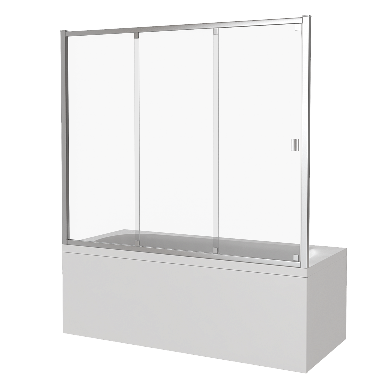 BAS Screen WTW-150-G-CH шторка для ванны 150х140 ПД00115