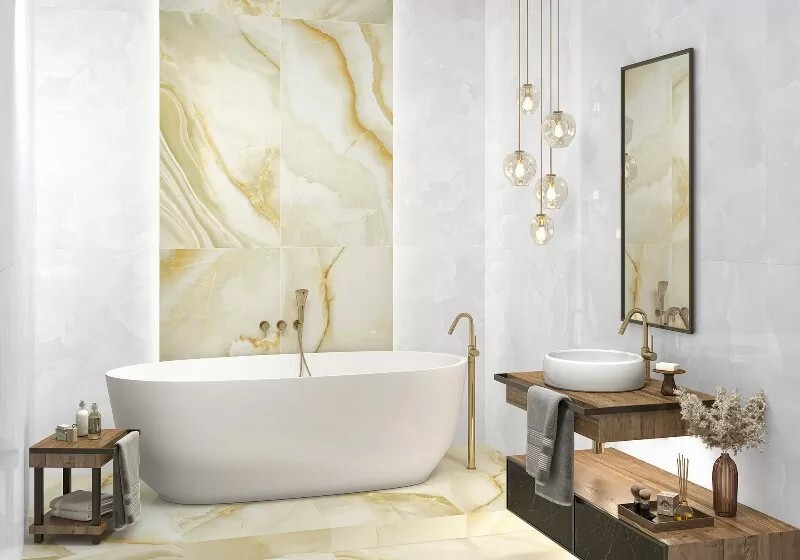 Керамогранит 60120ICO02P LCM Ice Onyx Rosy Полированный 600 x 1200 x 7 мм.