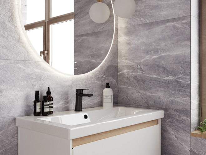 Керамогранит Cersanit Stellar светло-серый рельеф 29,7x59,8 A17904