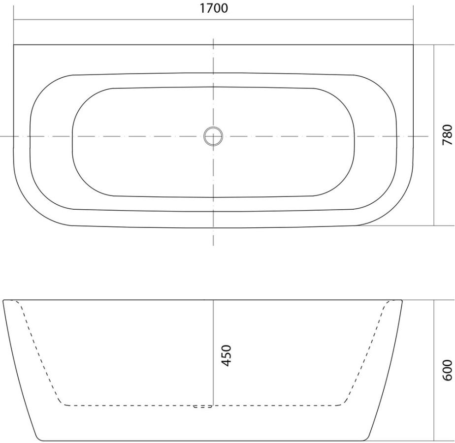 Ванна акриловая Aquatek Алтея 170 78 см AQ-123778