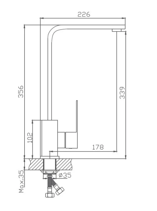Haiba смеситель для кухни HB70803