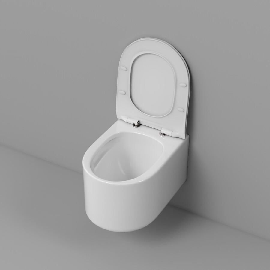 Унитаз подвесной Grossman Thin Rim GR-5606SQ (500х360х362) тонкий ободок,белый с тонкой крышкой,микролифт,смыв торнадо,1 место