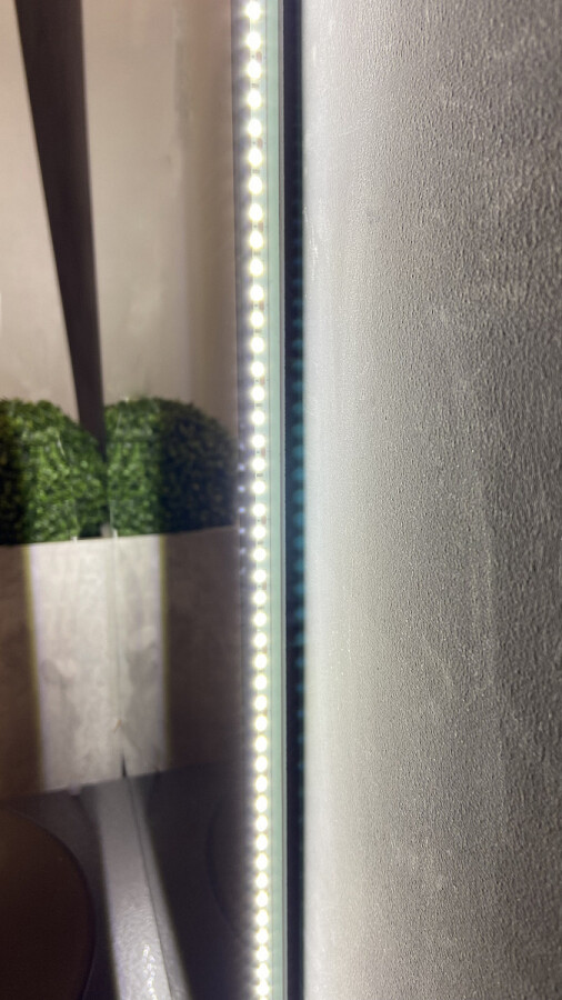 Azario Incanto зеркало 60х100 бесконтактный сенсор, подсветка с диммером, цвет золото LED-00002558