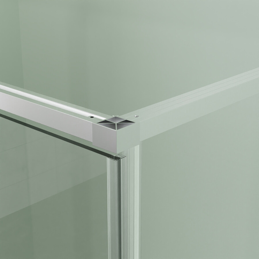 Душевое ограждение Azario Male 900х900х1950 прозрачное стекло 6 мм, профиль брашированное золото AZ-J50-90-BGL-CL