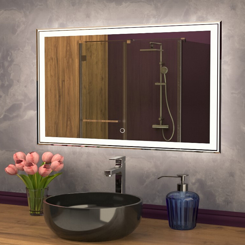 Azario Melis зеркало 80х70 c подсветкой и диммером CS00066635