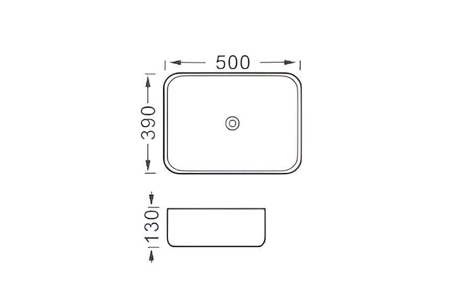 Aquatek Вега раковина накладная 50 см AQ5515-MB