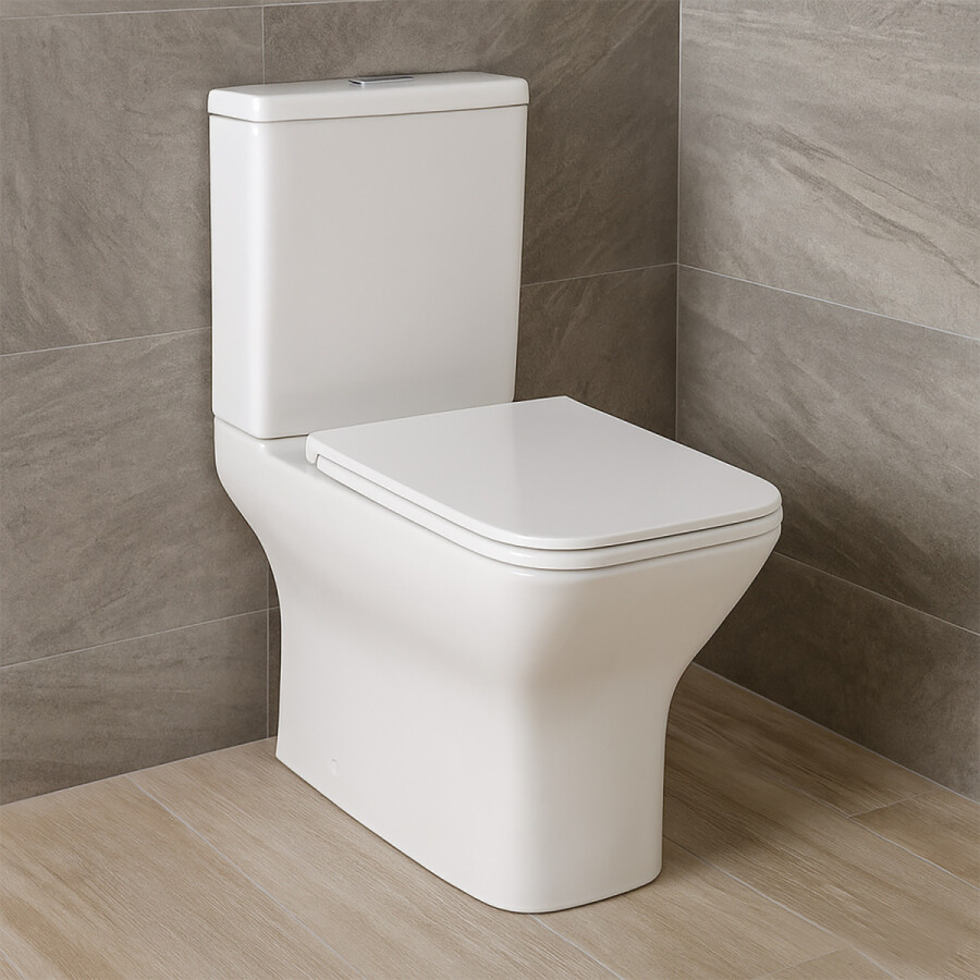 Унитаз-компакт Azario Mari 360х700х805 напольный, безободковый, слив Tornado, в комплекте с быстросъемным сиденьем микролифт AZ-79143T