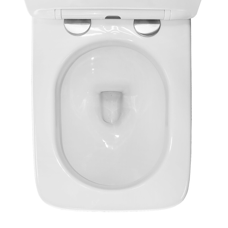 Унитаз импульсный Azario 360х590х440 напольный, квадратный, быстросъемное сиденье микролифт (AZ101)