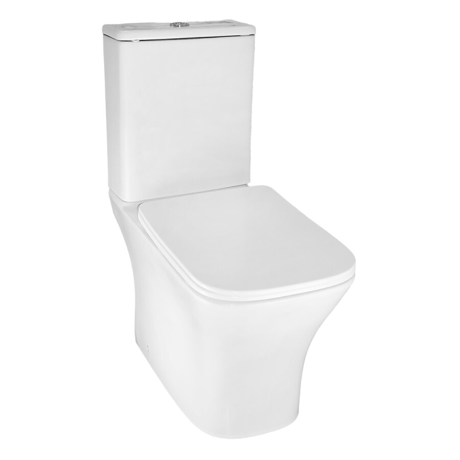 Унитаз-компакт Azario Kashmir 340х650х770 напольный, безободковый, в комплекте с быстросъемным сиденьем микролифт AZ-9143S