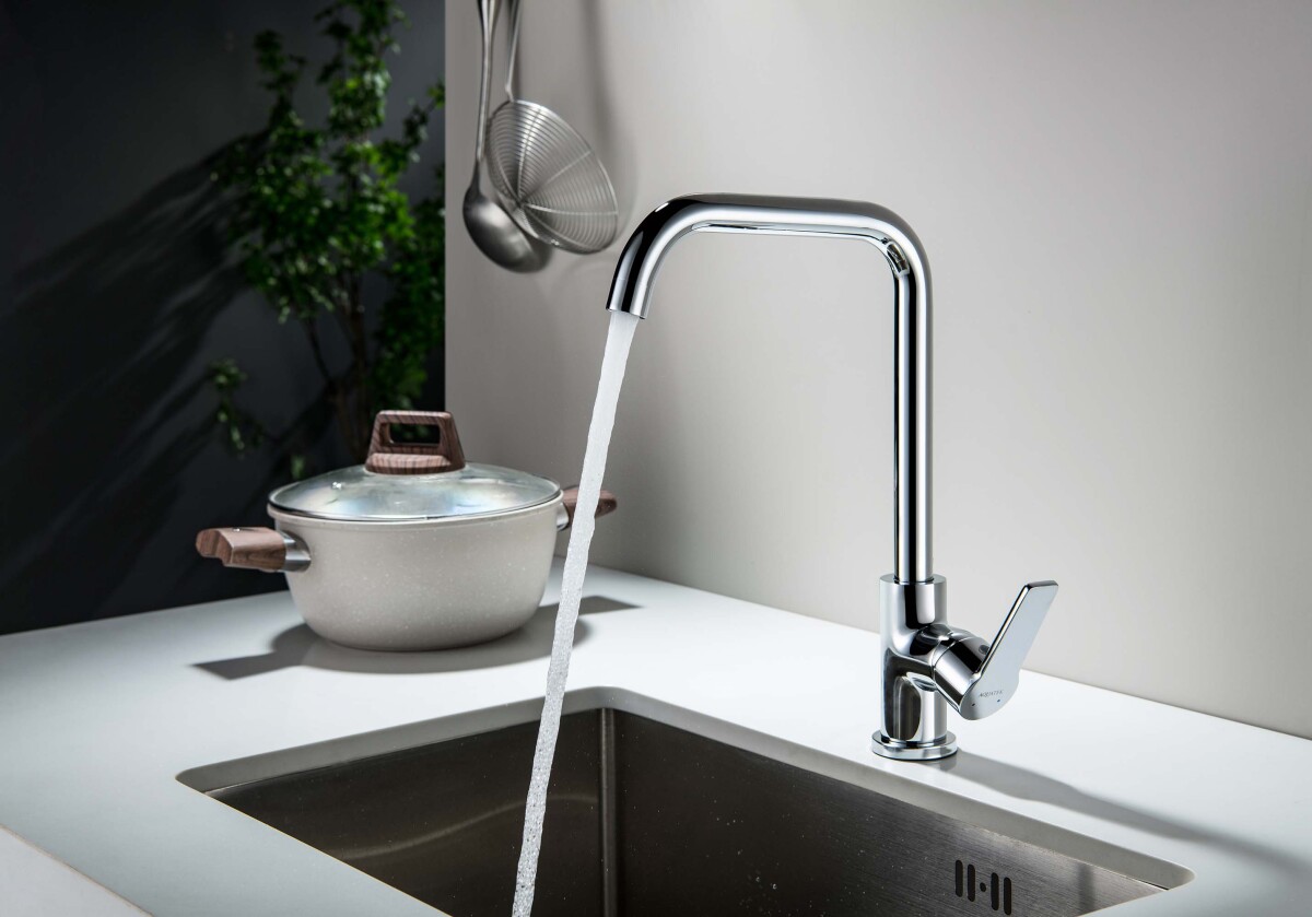 Aquatek Лугано AQ1781CR Смеситель для кухни Хром