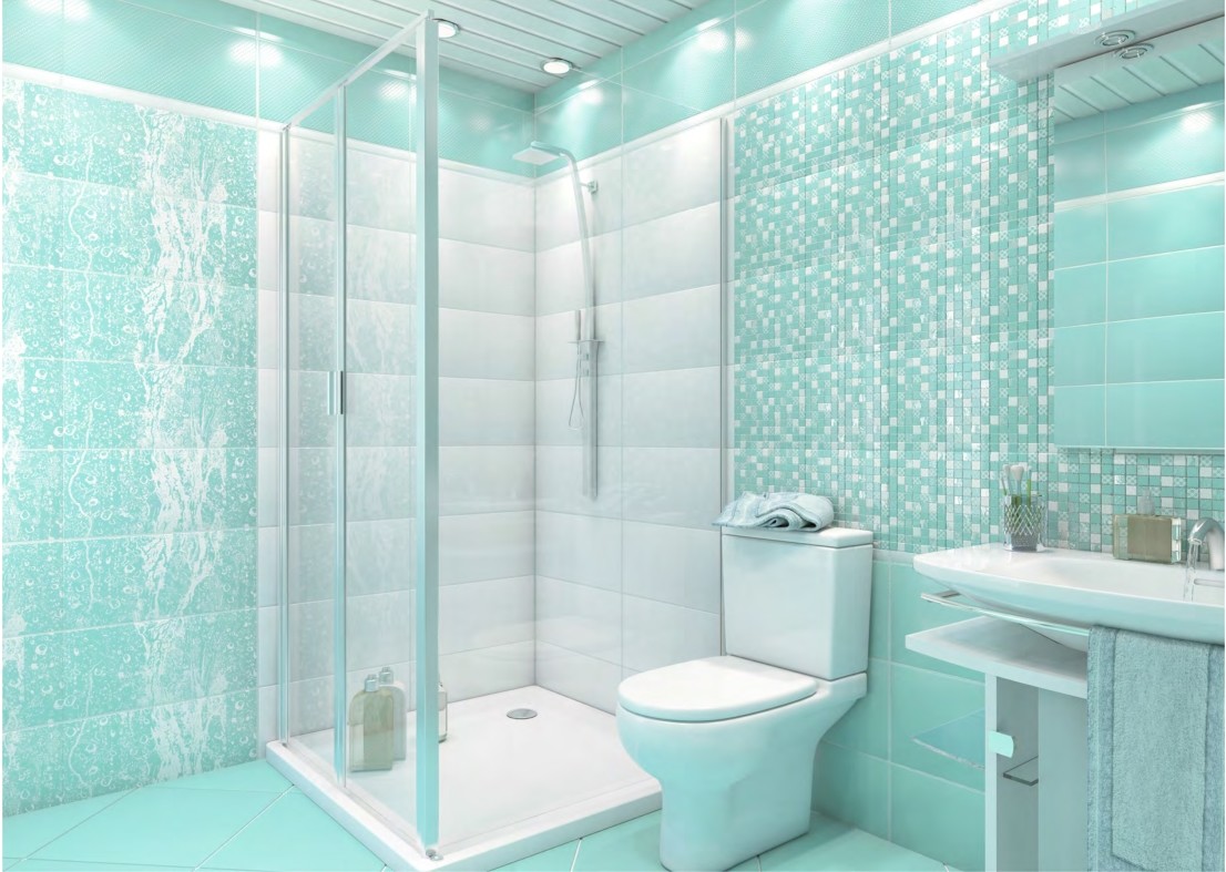 AltaCera Rainfall Confetti Aquamarine DW9CFT16 декор 25x50 см