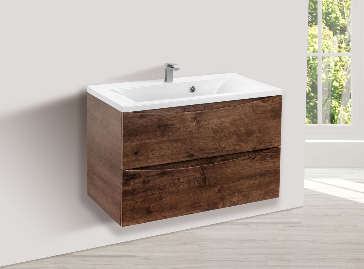 Vincea тумба под раковину Mia 800 R.Wood VMC-2MA800RW