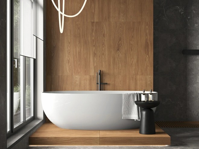 Керамогранит Cersanit Sherbrooke бежевый ректификат 44,8x89,8 A17699