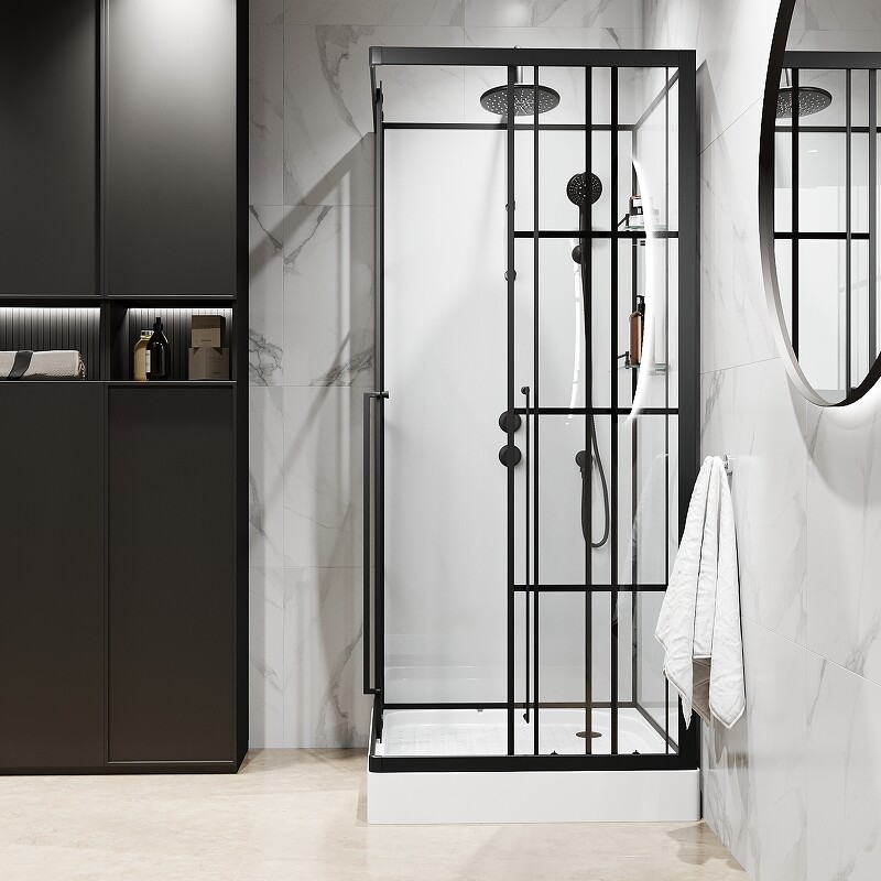 Niagara Standart Душевая кабина 100x100 Тропический душ ST100/15QL/KL/BKT