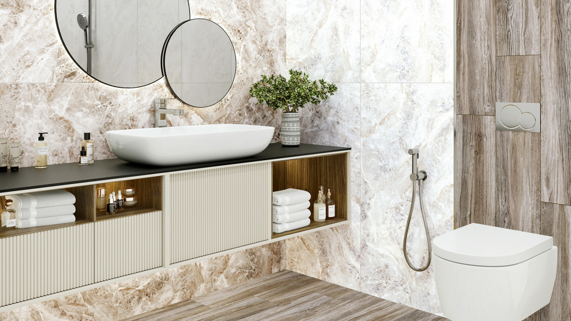 Alma Ceramica Wave керамогранит 57х114 см GFA114WAV00L