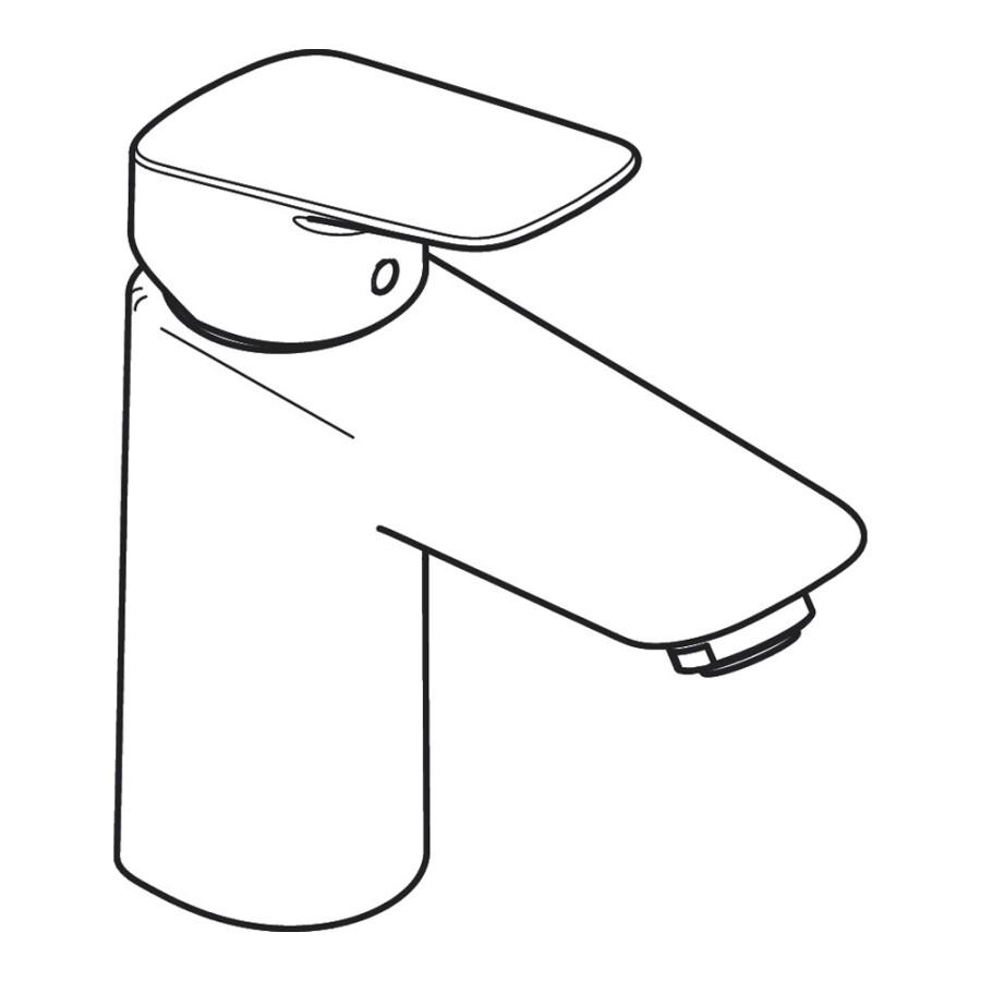 Hansgrohe Logis Смеситель для раковины 100 Push-Open черный матовый 71107670