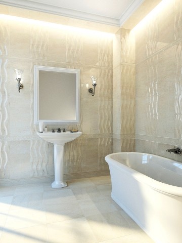 Golden Tile Crema Marfil Sunrise 60х3см бордюр настенный глянцевый (Н51351)