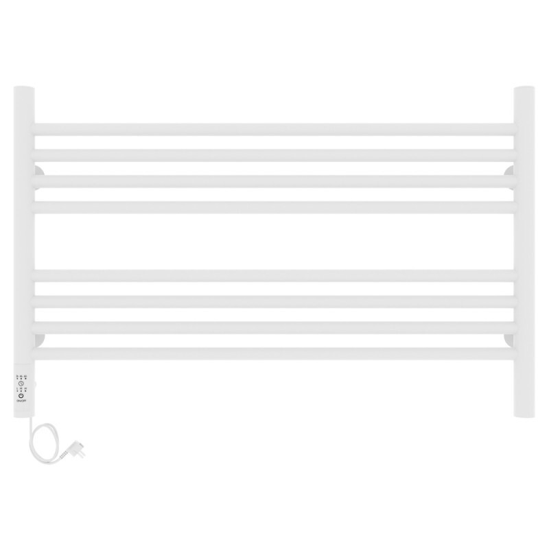Laris Оливия полотенцесушитель электрический белый 80х50 73207626 левый
