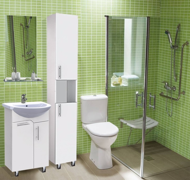 Triton Эко 55 зеркальный шкаф без подсветки белый