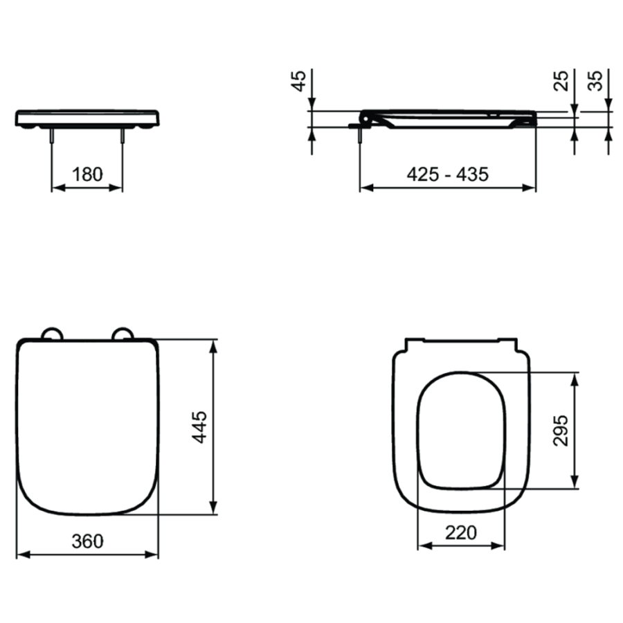 Ideal Standard i.life сиденье для унитаза T468201