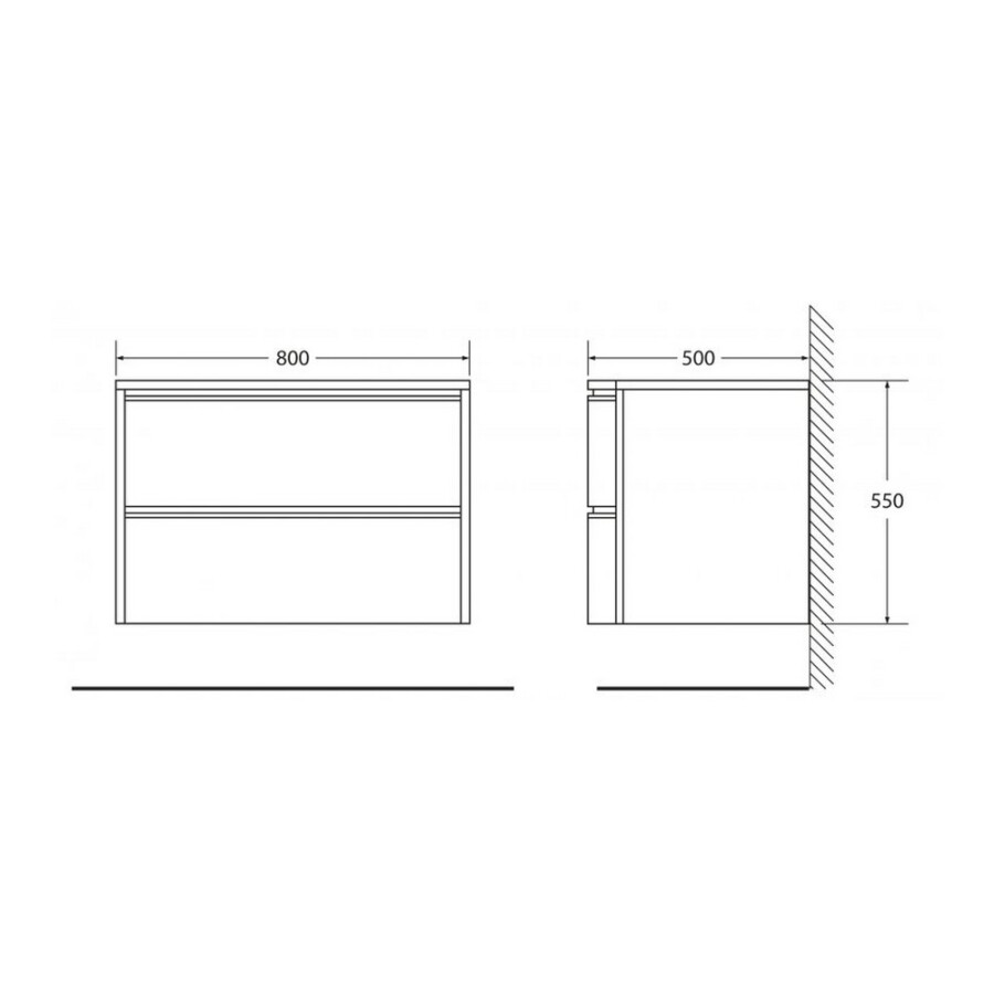 BelBagno PROSPERO BB800DVC/BL тумба под раковину BB800DVB подвесная