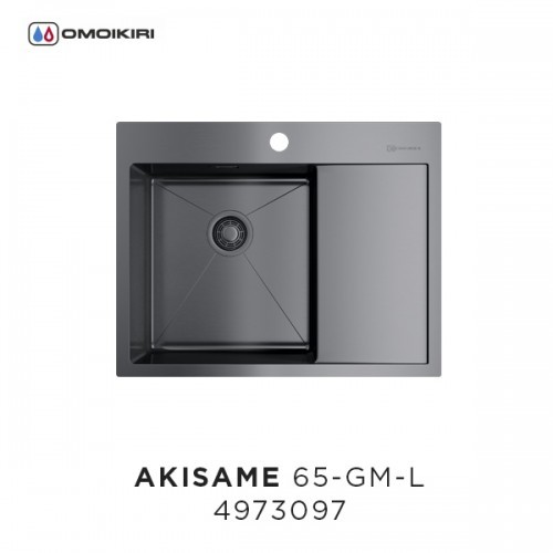 Omoikiri Akisame 65-IN 4973059 кухонная мойка нержавеющая сталь R/L 65х51 см
