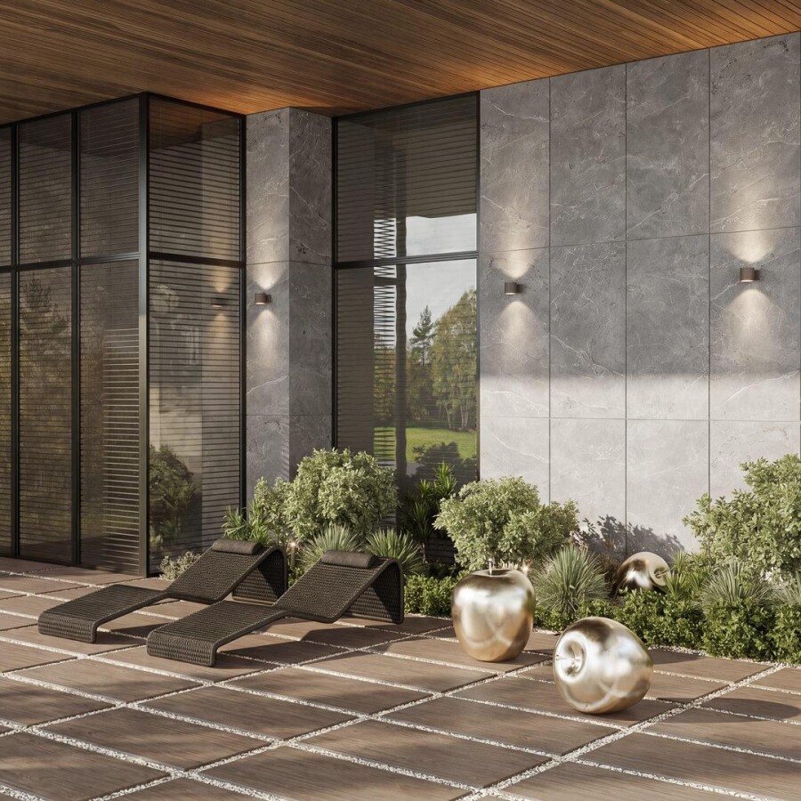 Керамический гранит Kerama Marazzi Прованс Бриансон коричневый матовый обрезной 80x160x0,9 KM8016G0291R