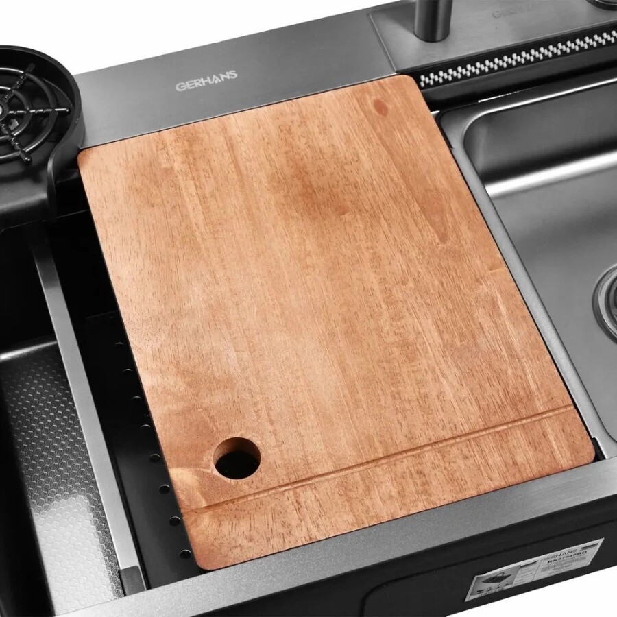 Gerhans мойка для кухни 1 мм, графит K37545BD Decor Графит
