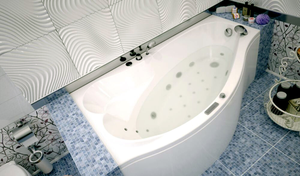 Aquanet Palma 170*100 ванна акриловая левая с каркаосм L 00205737