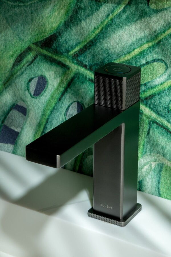 Смеситель автоматический для раковины Boheme Quad Gun Metal 159-GM