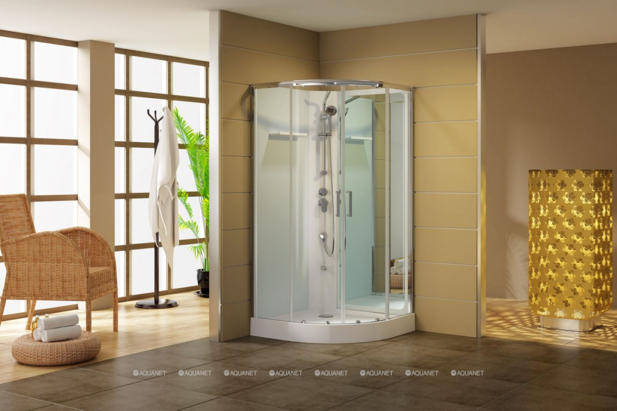 Aquanet Passion душевая кабина прозрачная 90х90 см 263868