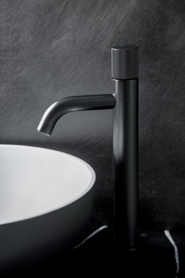 Смеситель для раковины высокий Boheme Stick ручка Linea Gun Metal 122-GM.3