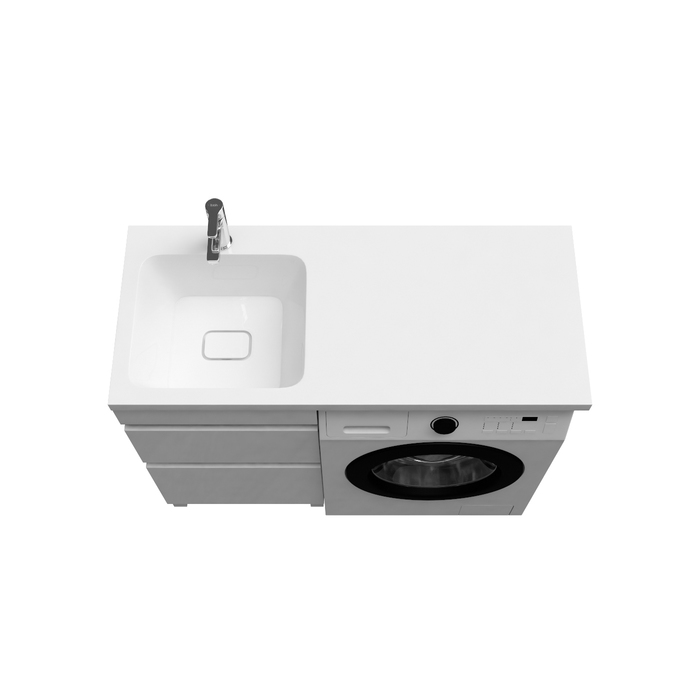 Iddis Optima Home тумба 110 см с раковиной левая для стиральной машины OPH11LBi95K