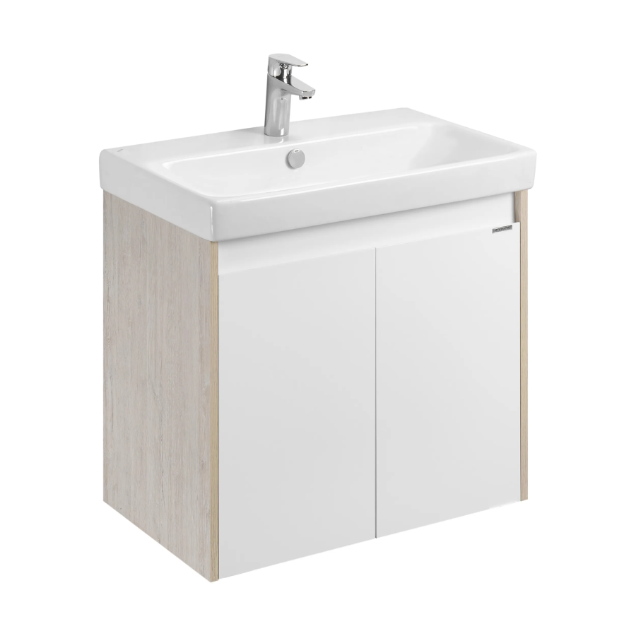 Акватон Сканди DOORS тумба с раковиной 70 см белый дуб верона 1A278901SD010