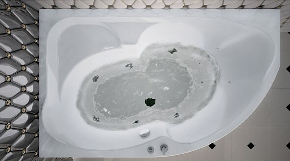 Aquanet Allento 170*100 ванна акриловая асимметричная L