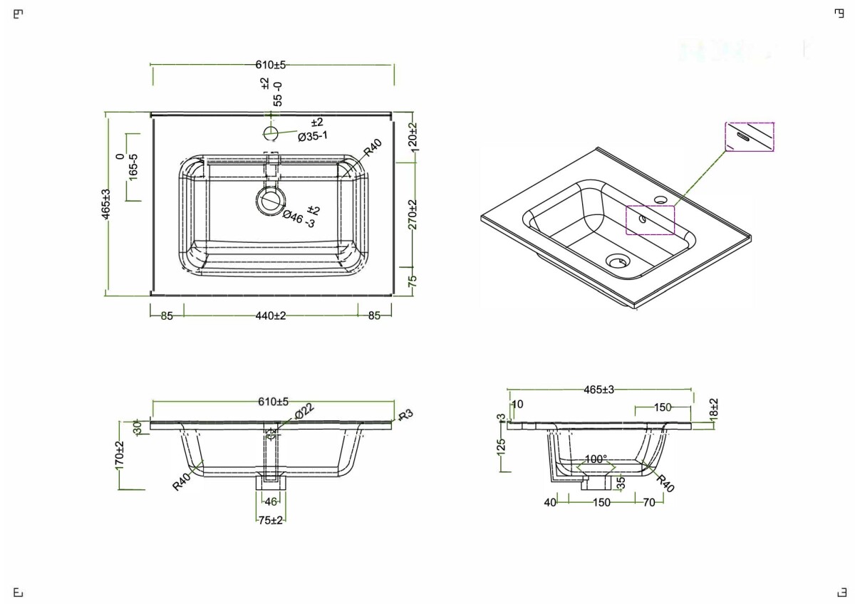 Раковина керамическая BelBagno BB600ETL
