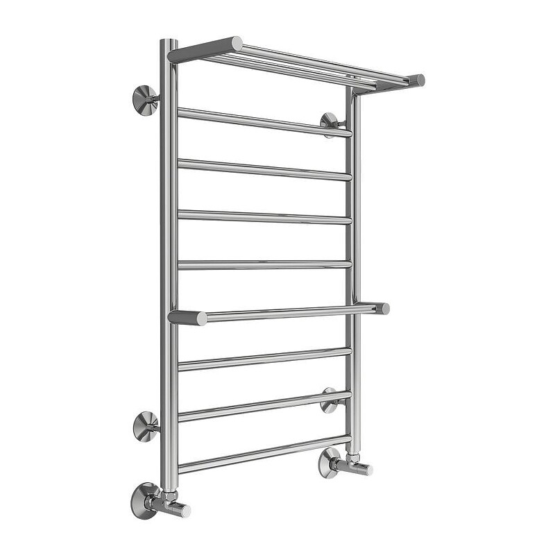 Водяной полотенцесушитель Terminus Анкона с полкой П8 532/800/500 Нижнее подключение 4670078529978
