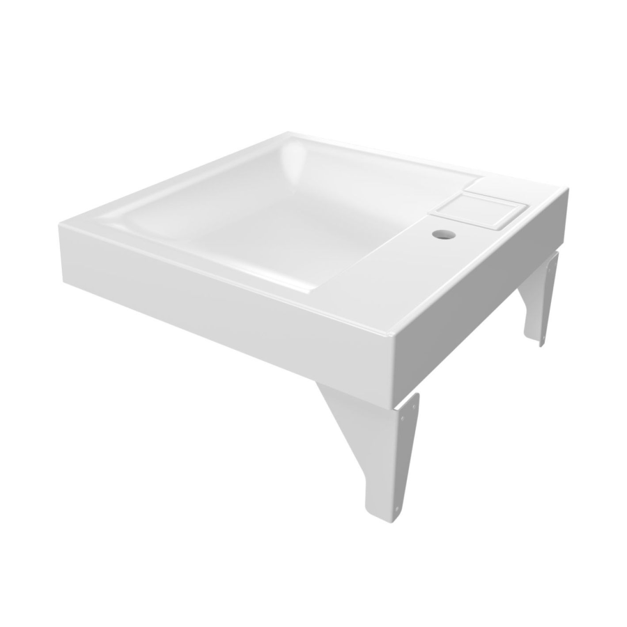 Mirsant Ellen 60 раковина из литьевого мрамора над стиральной машиной УТ000101256