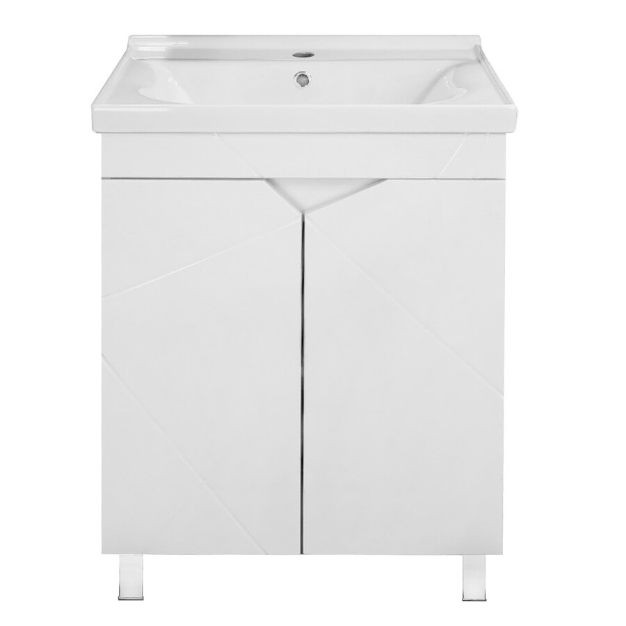 Комплект Тумба Loranto Оптимум 60 600х470х825 напольная, с раковиной Monte NEO 60, белый CS00106210