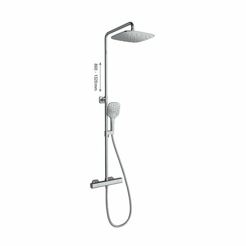 Ravak 10° Free TD F 091.00/150 Душевая система с термостатом хром X070141